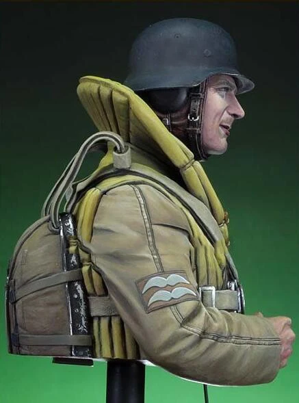 1/10 Смола Бюст строительный комплект Luftwaffe бомбардировщик Crewman