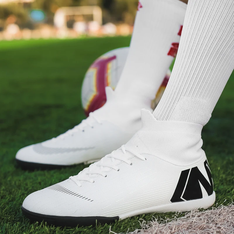 ZHENZU Turf/мужские белые футбольные бутсы для мальчиков, футбольные ...