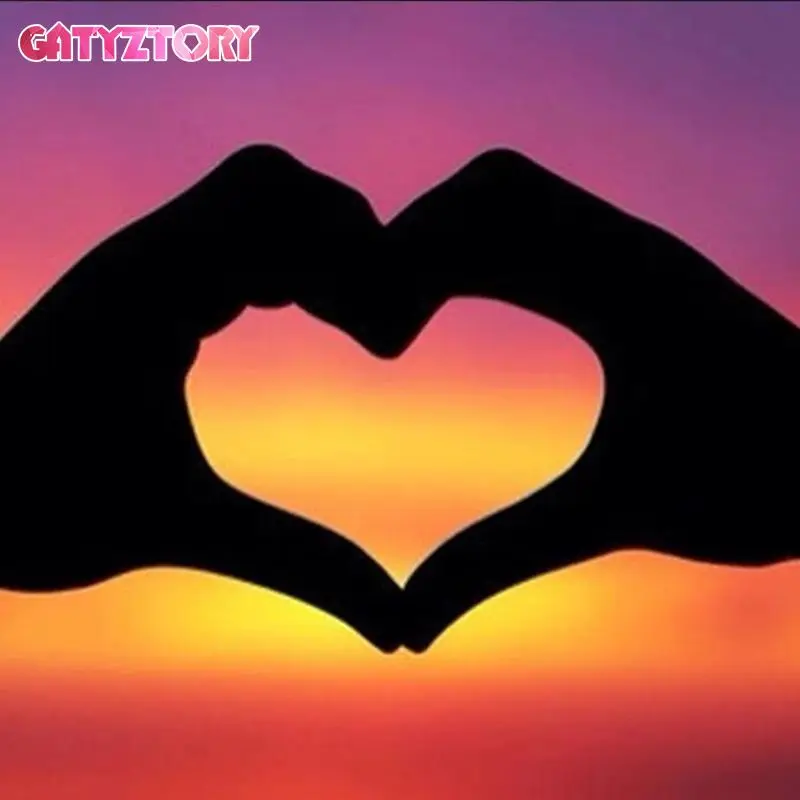 GATYZTORY Love 5D алмазная живопись новое поступление картины Стразы Алмазная вышивка