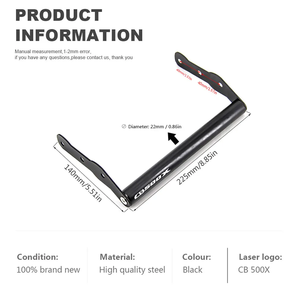 For Honda CB 500X CB500X 16 2017 2018 2019 2020 Motorcycle Accessories GPS/SMART PHONE Navigation GPS Plate Bracket Adapt Holder