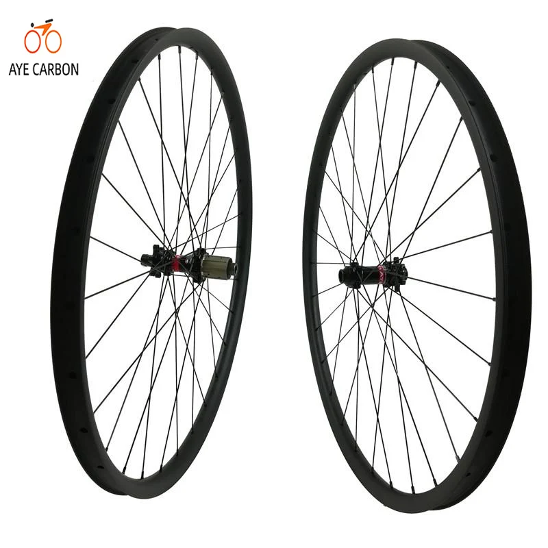 Углеродные колеса для горного велосипеда с 29er MTB 35 мм ширина 25 Глубина