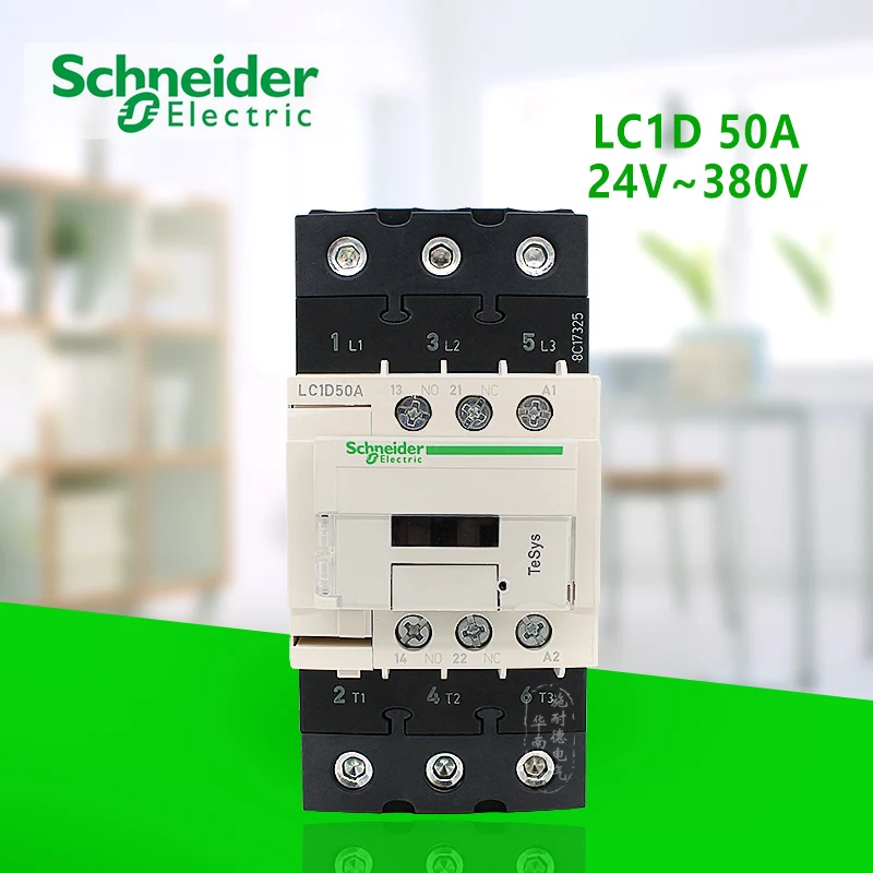 

3P 50A Ac Contactor Opening and Closed 24 V 36V 48V 110V 220V 380V LC1D50AB7C / Cc7c/f7c/e7c/m7c/q7c Authentic Guaranteed