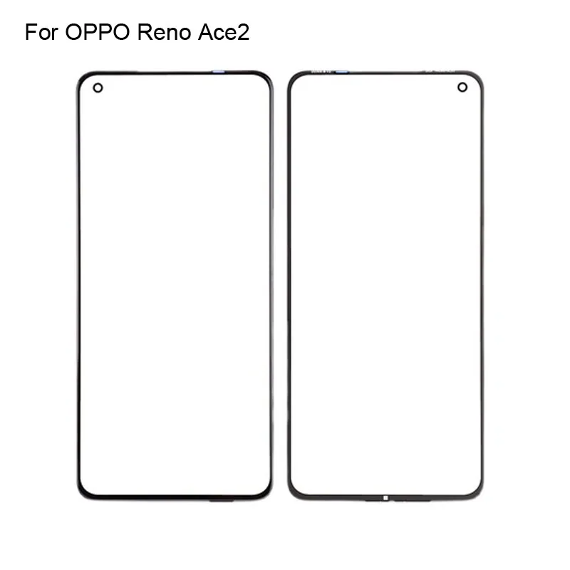 

2PCS For OPPO Reno Ace2 Front LCD Glass Lens touchscreen Touch screen Panel Outer Screen Glass without flex For Oppo Reno ACE 2