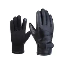 PU перчатки с электрическим подогревом зимние руки теплые водонепроницаемые термальные перчатки для катания на лыжах 12V мотоциклетные перчатки для велоспорта#3b14