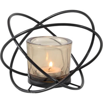 

Modern Simple Iron Art Candle Holders Geometric Metal Table Candelabra Decoration Chandelier Mariage Wedding Centerpieces Ec50ll