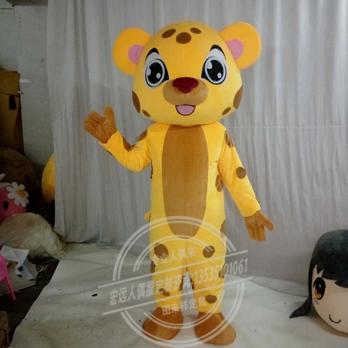 

Animal Mascot Costume Leopard Fancy Carnival Mascot Festive Day Adult Doll Clothes Hot Cartoon Character Free Shipping