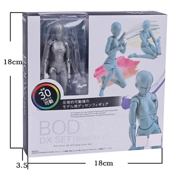 

Male Female Action Figures Sketch Draw Kids Gift Artist PVC Model DIY Art Painting Anime Movable Chan Joint Mannequin Mini