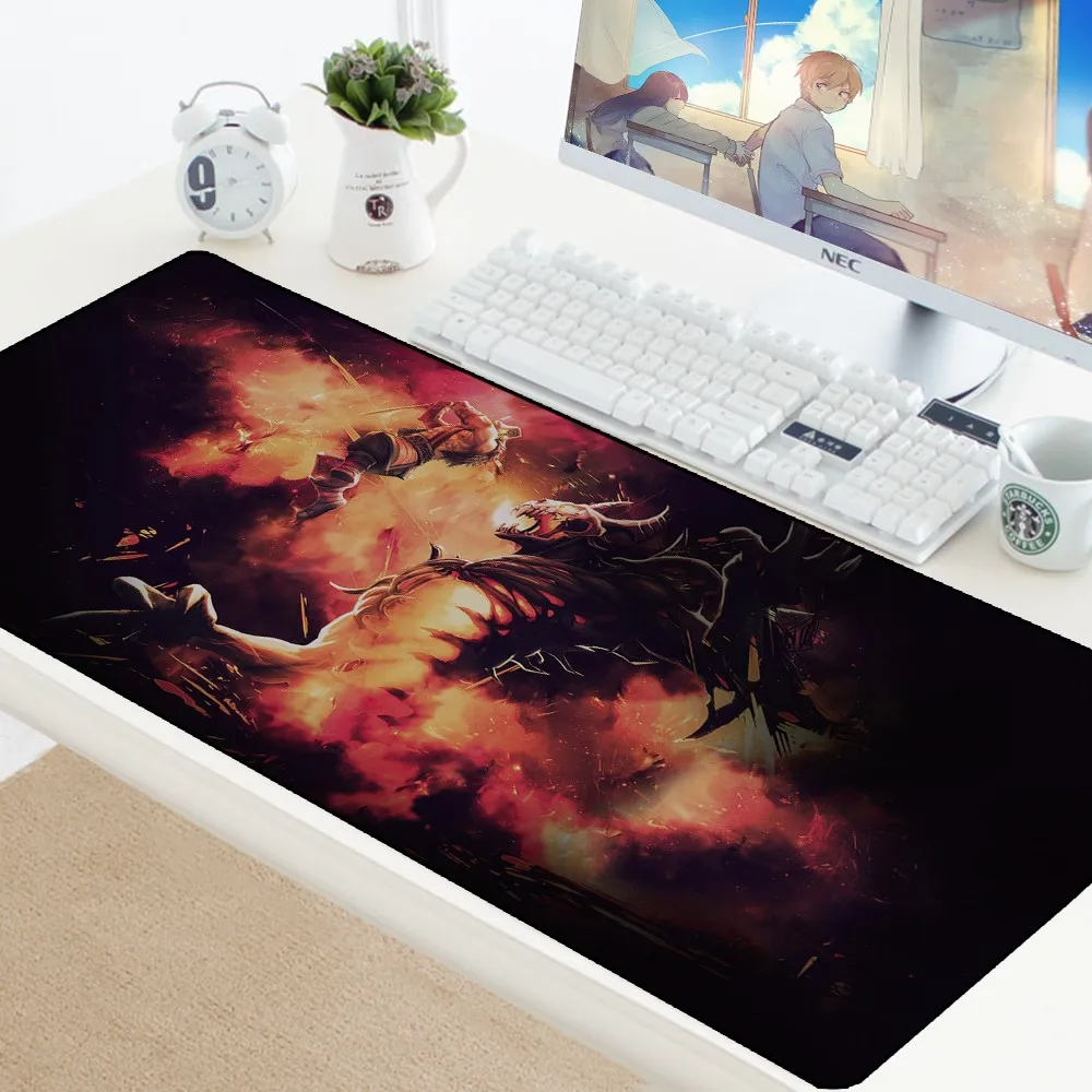 Dota 2 Mouse Pad Speed Gaming Padmouse Large XL Mouse Mat Rubber Laptop Lockedge Keyboard Pad Gamer