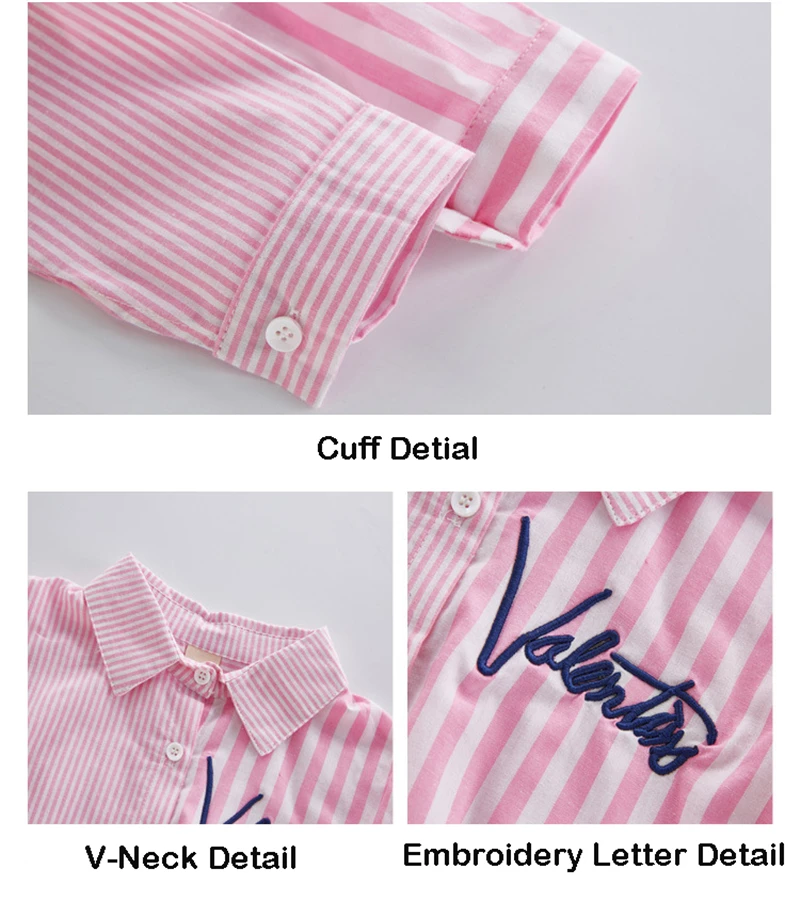 Для девочек-подростков; контрастный Цвет блузка для маленьких девочек; рубашка в полоску с длинными рукавами ребенок Школьная блуза одежда для детей Костюмы 12 13 14Yrs