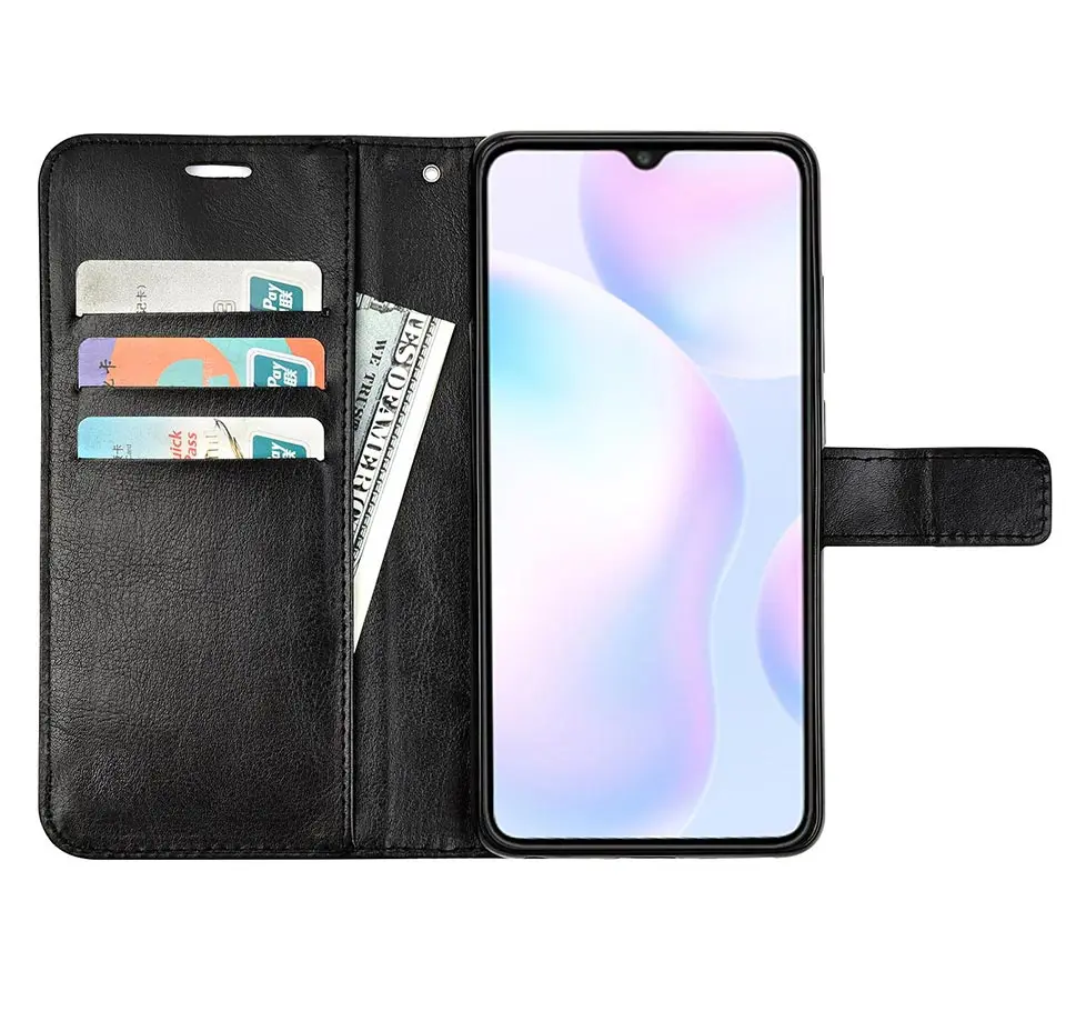 case for xiaomi Flip leather case For on Xiaomi Redmi 9A Case Redmi 9A back phone case For on Xiaomi Redmi 9 9A Cover xiaomi leather case custom