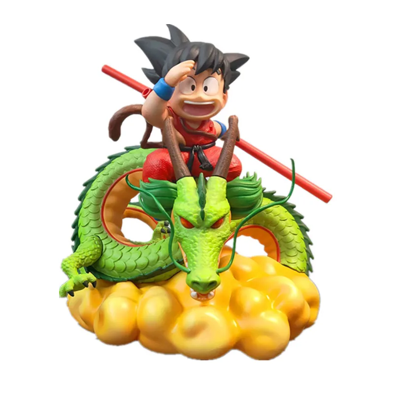 Аниме Драконий жемчуг Супер Saiyan Сон Гоку вызов Shenron GK Смола лимит Фигурка Статуя Коллекция Модель игрушки X3958