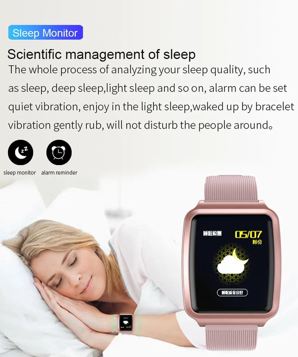 Смарт-часы для мужчин и женщин, сенсорный цветной экран, кровяное давление, умные часы для женщин, пульсометр, трекер активности, часы для Android IOS