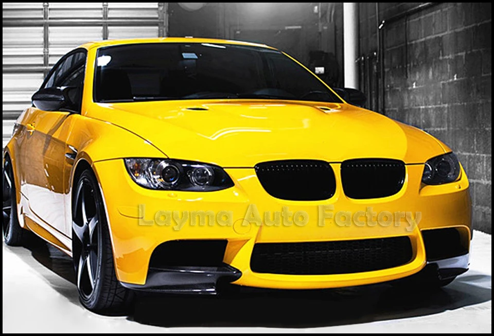 Для BMW 3 серии Купе 2007-2013 E92 M3 передний бампер спойлер производительность стиль передний сплиттер(подходит только для настоящего E92 M3