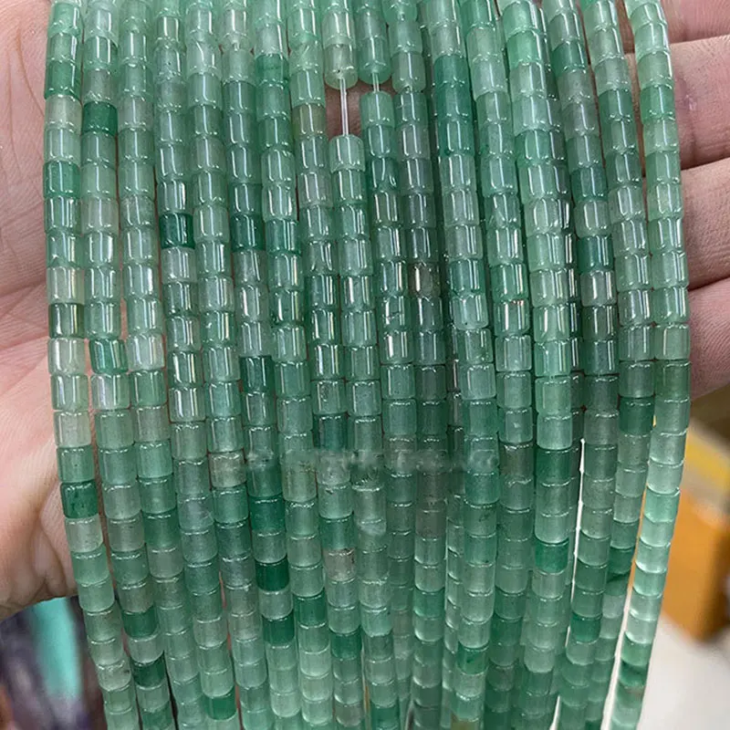 Natural Stone 4x4mm Tube Loose Spacer Beads For Jewelry Making 15