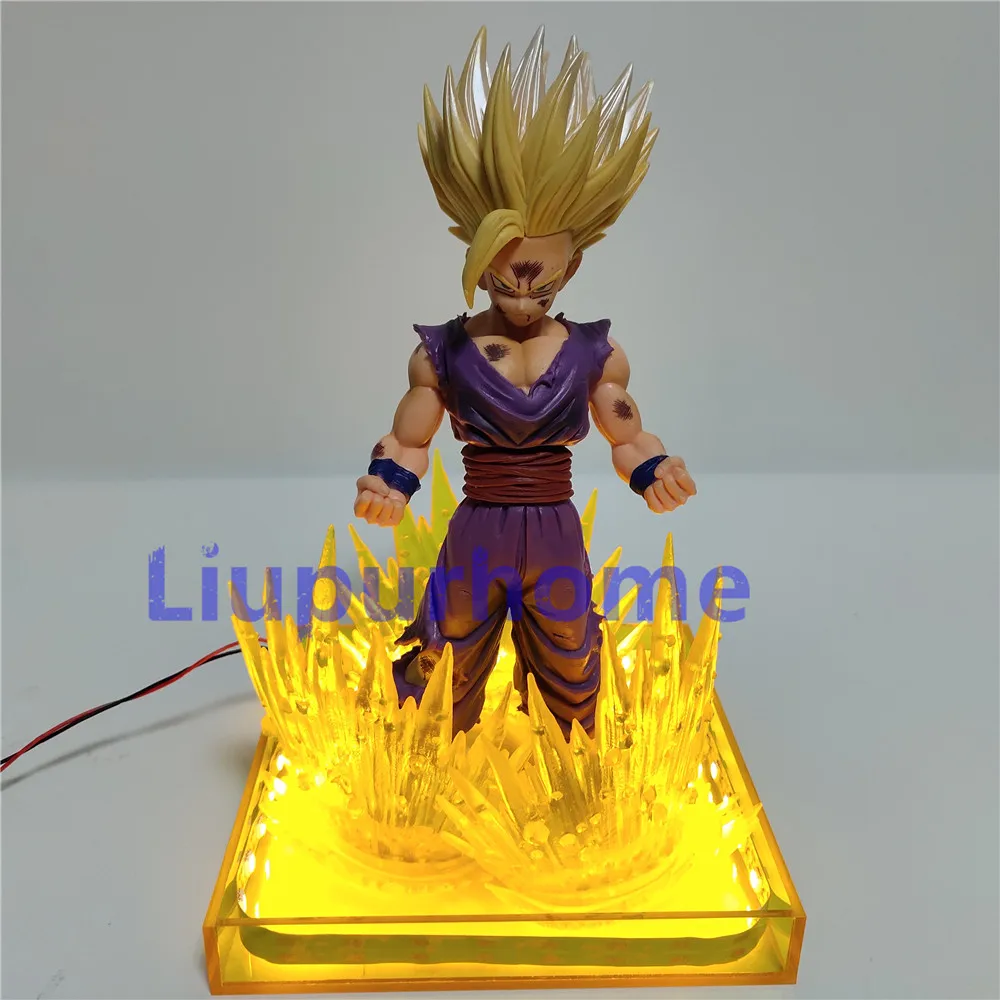 Сон Гохан Dragon Ball Z ночник фигурка настольная лампа Lampara Luminaria супер светодиодный 3D украшение DIY DBZ аниме освещение
