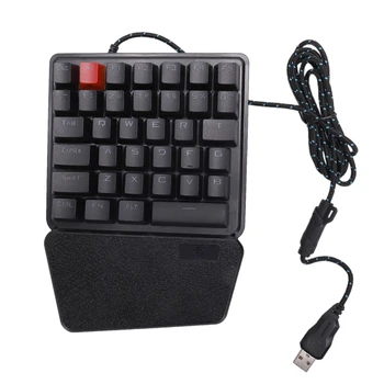 

K106 Wired 36 Keys Mechanical Usb Ergonomic Single Hand Keypad Gaming Keyboard Gaming Keyboard Teclado Gamer Floating LED