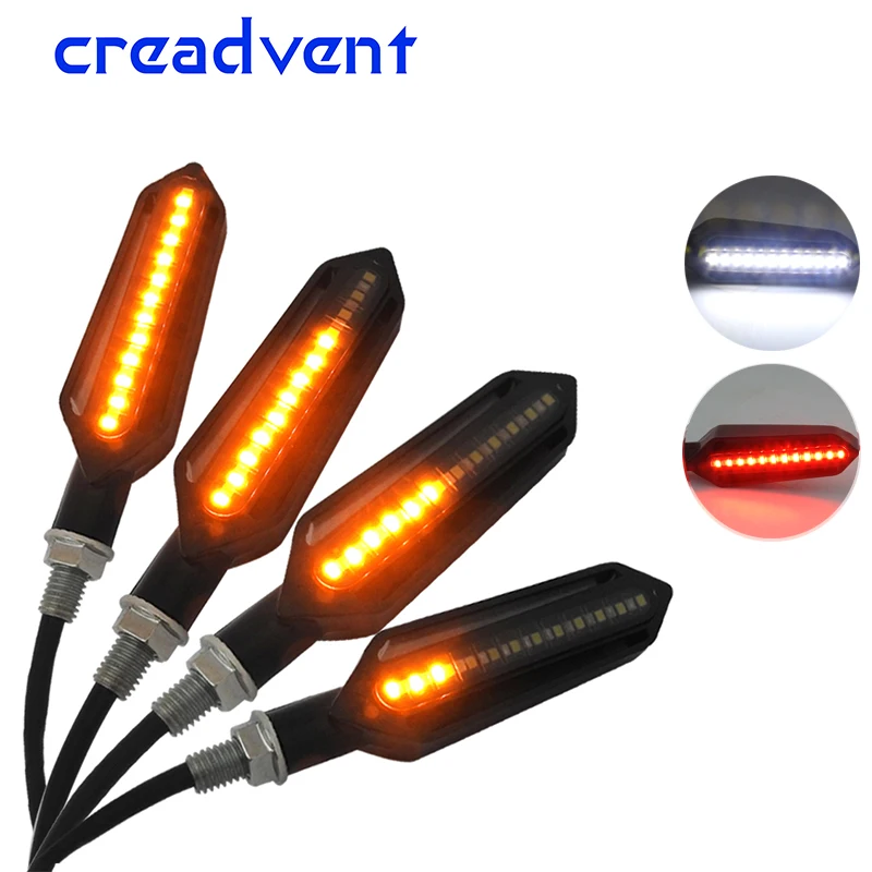 

2018 new Multi-function Flowing water Motorcycle led Turn Signal Light Indicators Blinkers flicker DRL Brake lamp