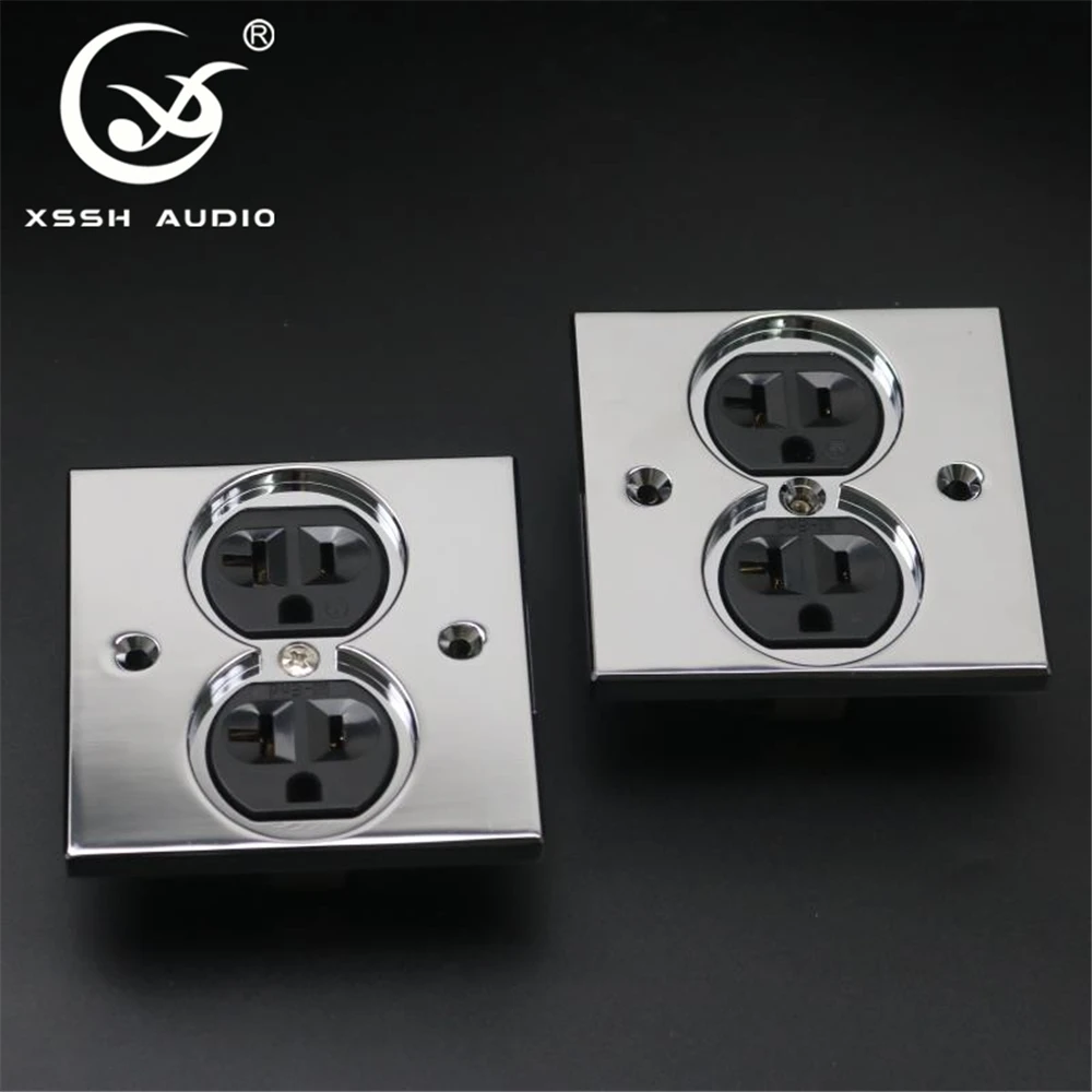 Steckdose XSSH Audio OEM ODM Echtrot Reines Kupfer Überzogenes Gold Rhodium 20AMP 20A 125V Amerika Standard NEMA US Steckdose – Detail 1