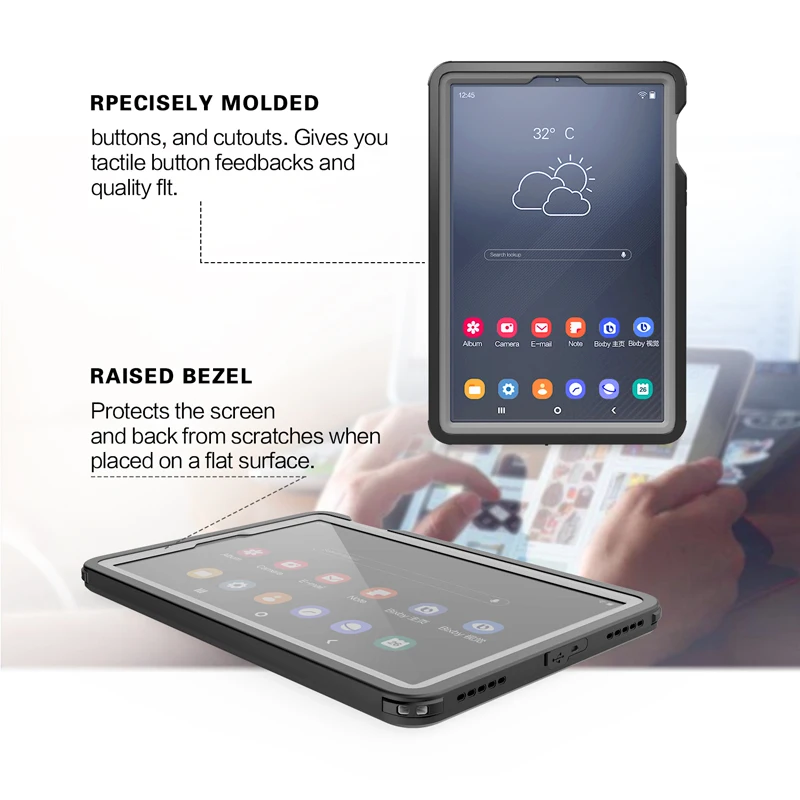 Чехол для samsung Galaxy Tab S5e с защитой от снега и грязи с сенсорным ID для Galaxy Tab S5e 10,5 дюймов