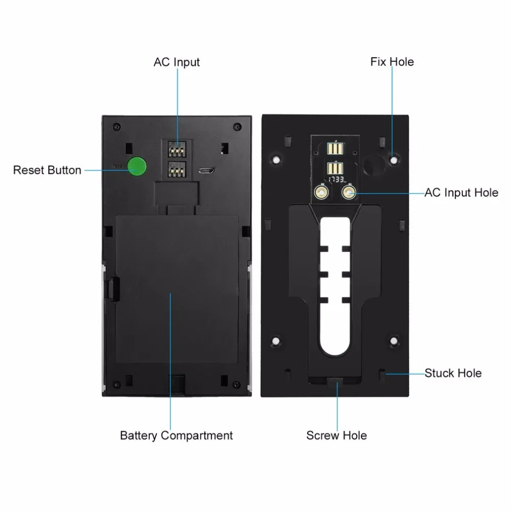 LESHP 1080P Wireless WiFi Battery Ring Video Doorbell HD 2.4G Phone Remote PIR Motion Two-way Talk Home Alarm Security Doorbell