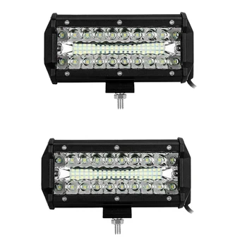 

2X Car 7Inch LED Work Light Fog Lamp Bar Spot Flood Driving Lights Headlight for Off Road ATV Boat Tractor Truck SUV 4X4