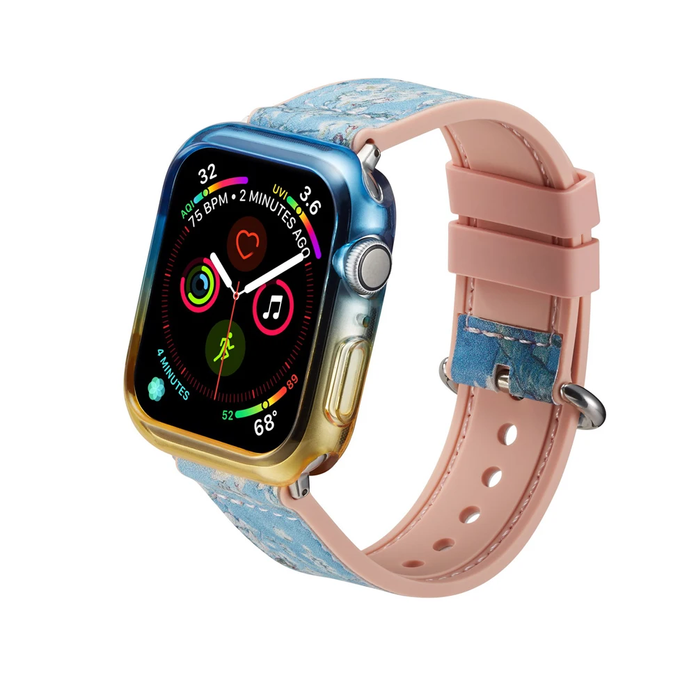 Чехол для apple watch 4, 5, 44 мм, 40 мм, цветной, мягкий, из ТПУ, чехол iwatch series 4, 5, ударопрочный чехол, аксессуары