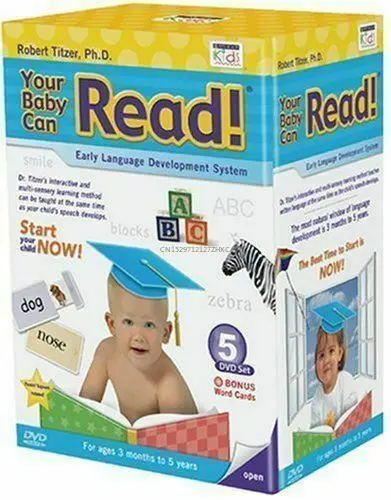 

YOUR BABY CAN READ Early Language Interactive Development System 5 DVD's F SHIP