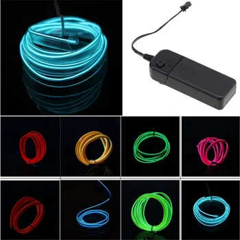 

No Profits 5M Car Motorcycle Party Decoration Neon LED Rope Lights + Output Connector Car Auto Modification Refit Renovation