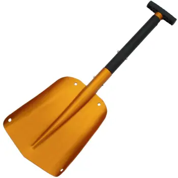 

Car portable shovel, retractable aluminum snow shovel, gold B36B