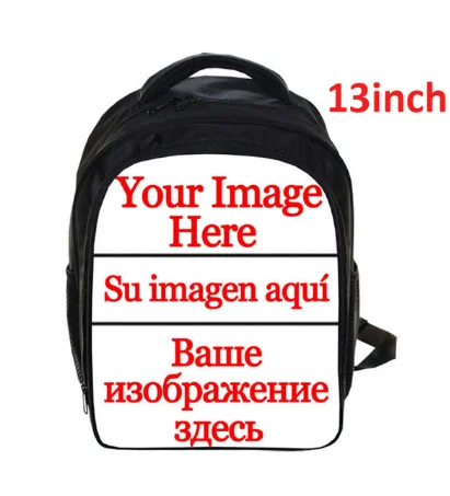Cute Baby Cartoons Background Waterproof Laptop Backpack for 13in Laptop Men Women Student Travel Outdoor Backpack