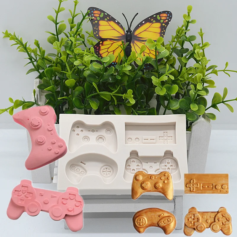 

Childhood Memories Gamepad Silicone Mold Kitchen Resin Baking Tool DIY Cake Pastry Fondant Moulds Chocolate Lace Decoration