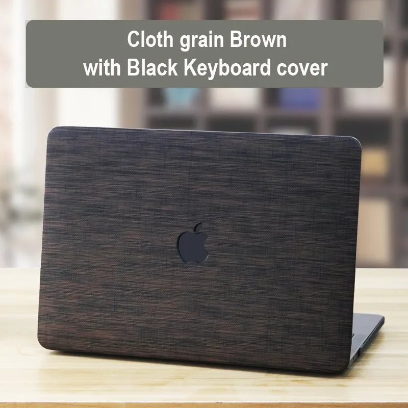 Brown Redlai Apple Macbook Air 1" 13 дюймов Pro 13 дюймов 15" A2159 полый защитный жесткий чехол+ крышка клавиатуры - Цвет: Brown