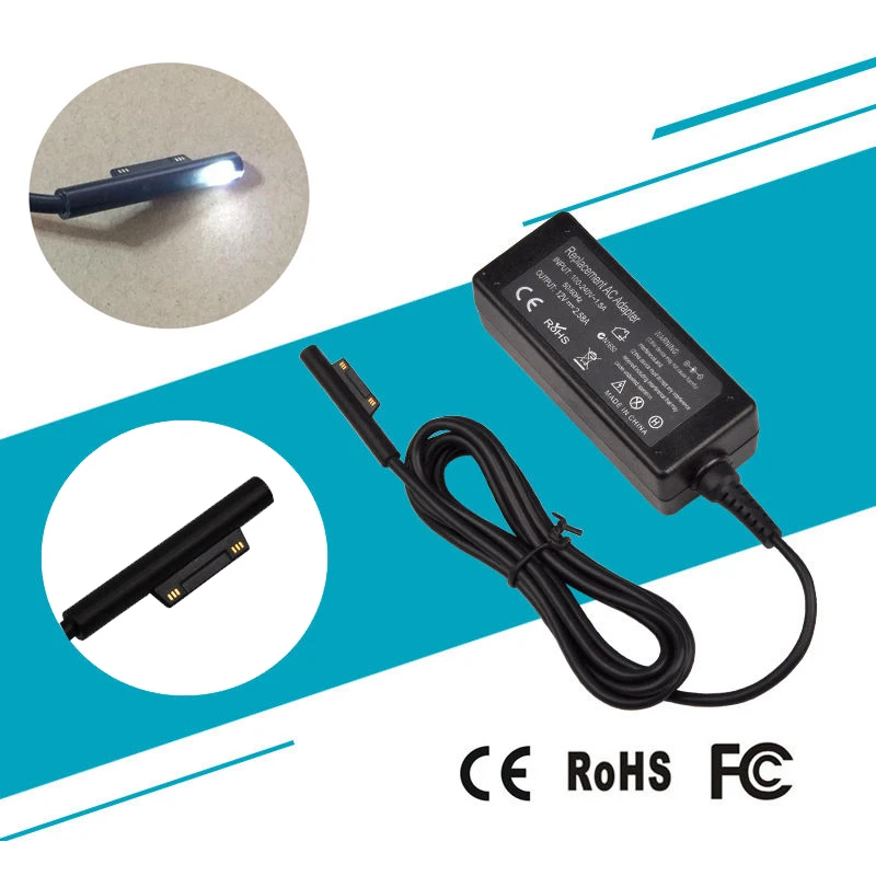 12V 2.58A 36W AC Power Supply Cord Adapter Cable Charger For Microsoft Surface Pro 3 Pro 4 (i5 i7 ) Pro3 Pro4 1625