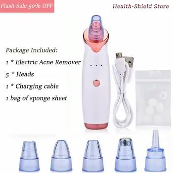 

Electric Acne Remover Point Noir Blackhead Vacuum Extractor Tool Black Spots Pore Cleaner Skin Care Facial Pore Cleaner Machine