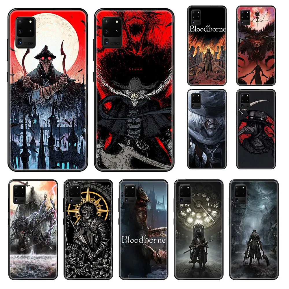 

Bloodborne Game luxury pretty waterproof coque black Phone case For Samsung Galaxy S 3 4 5 6 7 8 9 10 Plus Lite Edge