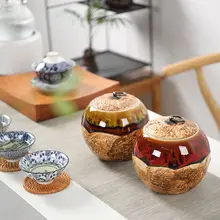 Качественные чайные банки Celadon, герметичная коробка для хранения, ретро чайная коробка, влагостойкий контейнер для еды, сухие фруктовые канистры, керамический чайный горшок