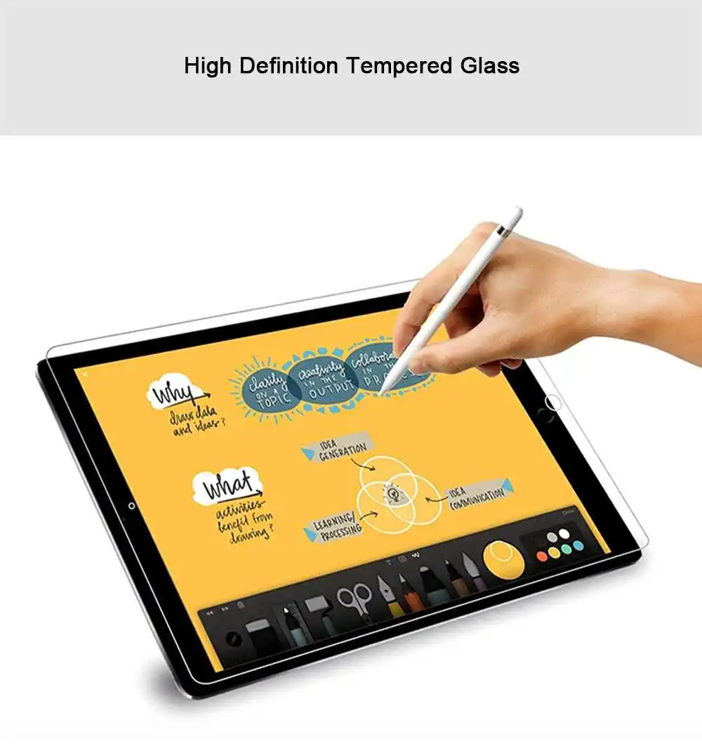 Anti-Burst Protective Tempered Glass For Huawei MediaPad T5 T3 10 M3 Lite Screen Protector pillow pad for tablet