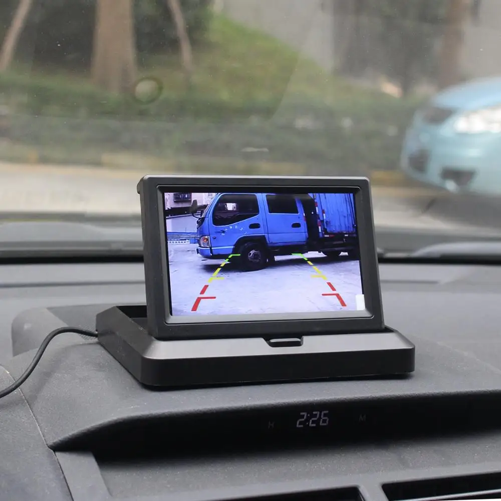 DIYKIT Проводной 5 &quotмонитор заднего вида Автомобильный монитор + Задняя камера для