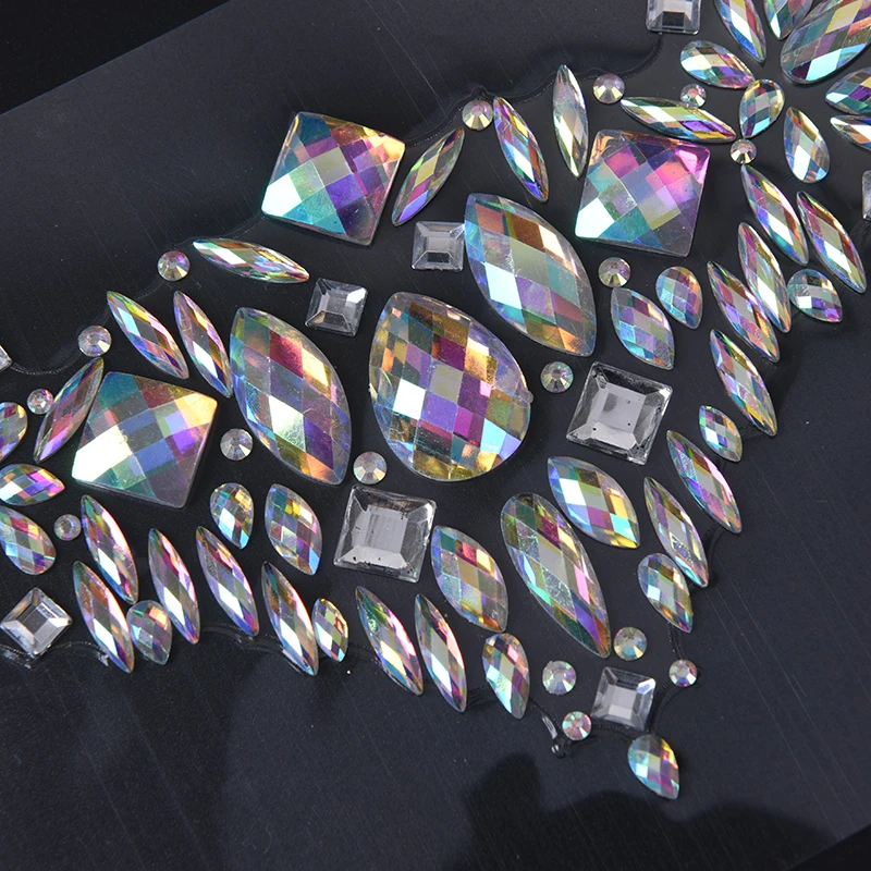 Летний стиль Flash Eye Gemstone временные татуировки наклейки для женщин фестиваль украшения Стразы водонепроницаемый ручной работы украшения для лица