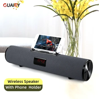 

Portable Bluetooth Speaker Echo Wall Home Theater Soundbar Audio For iPad Phone Stand Holder Wireless Card Plain Music Surround