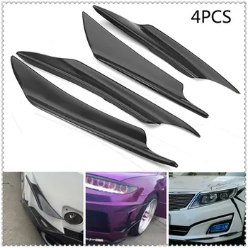 

car Bumper Lip Splitter Fin Canard Wing Spoiler ForVolvo S40 S60 S80 XC60 XC90 V40 V60 Any Cars XC40 360c V90 V40