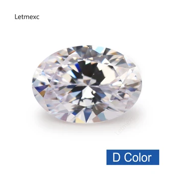 

4x6mm~6x8mm D Color (Colorless) Top Grade Loose Oval Shape White Synthetic Moissanites Stone