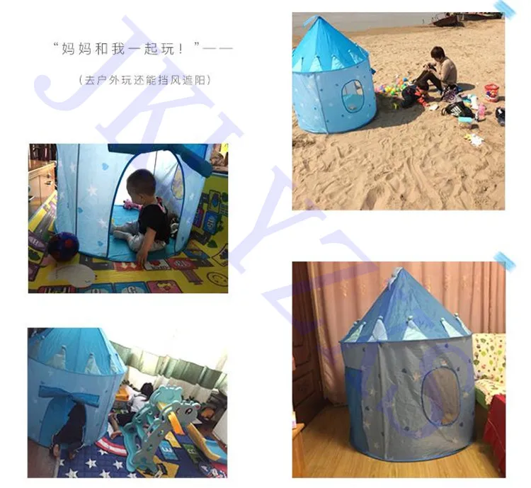 9 Colors Play Tent Portable Foldable Boy Girls Prince Folding Tent Children Boy Castle Play House Kids Gifts Outdoor Toy Tents