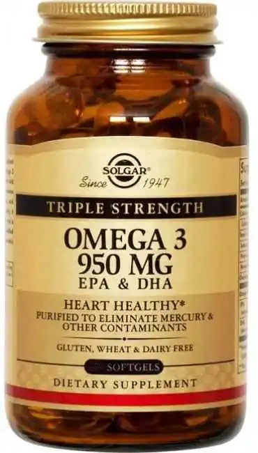 Solgar Omega 3 950 mg 100 Capsules Fish Oil|Integrated Fitness Equipments|  - AliExpress