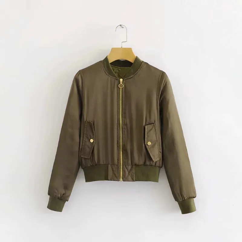 AliExpress EBay осень стиль Европа и Америка женское платье стеганая куртка пилота Женская