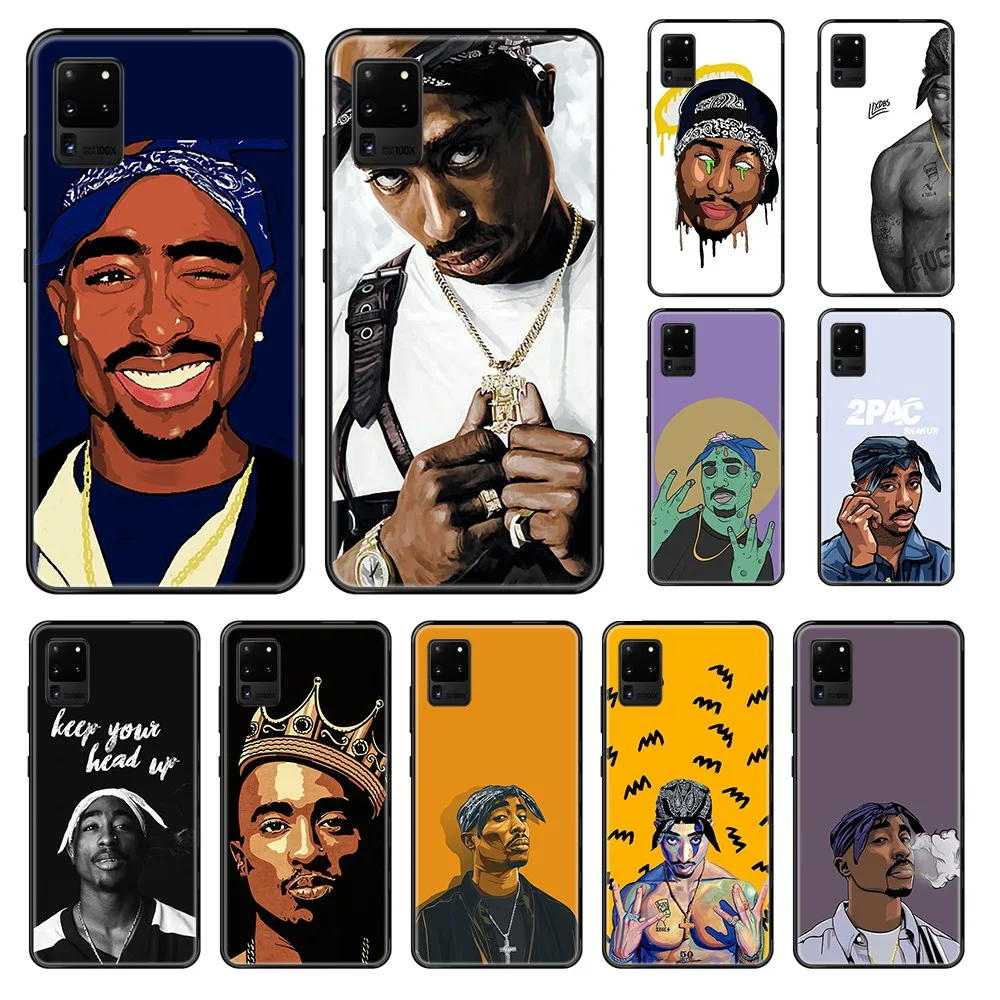 Американский рэппер в стиле хип-хоп 2pac Тупак тренд мягкий чехол для Samsung Galaxy S 3 4 5 6