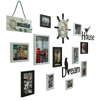 

Vintage Black Picture Frames Wall Photo Frame Modern Photo Wall Decoration Wedding Photo Frame Family Wall Home 60W020
