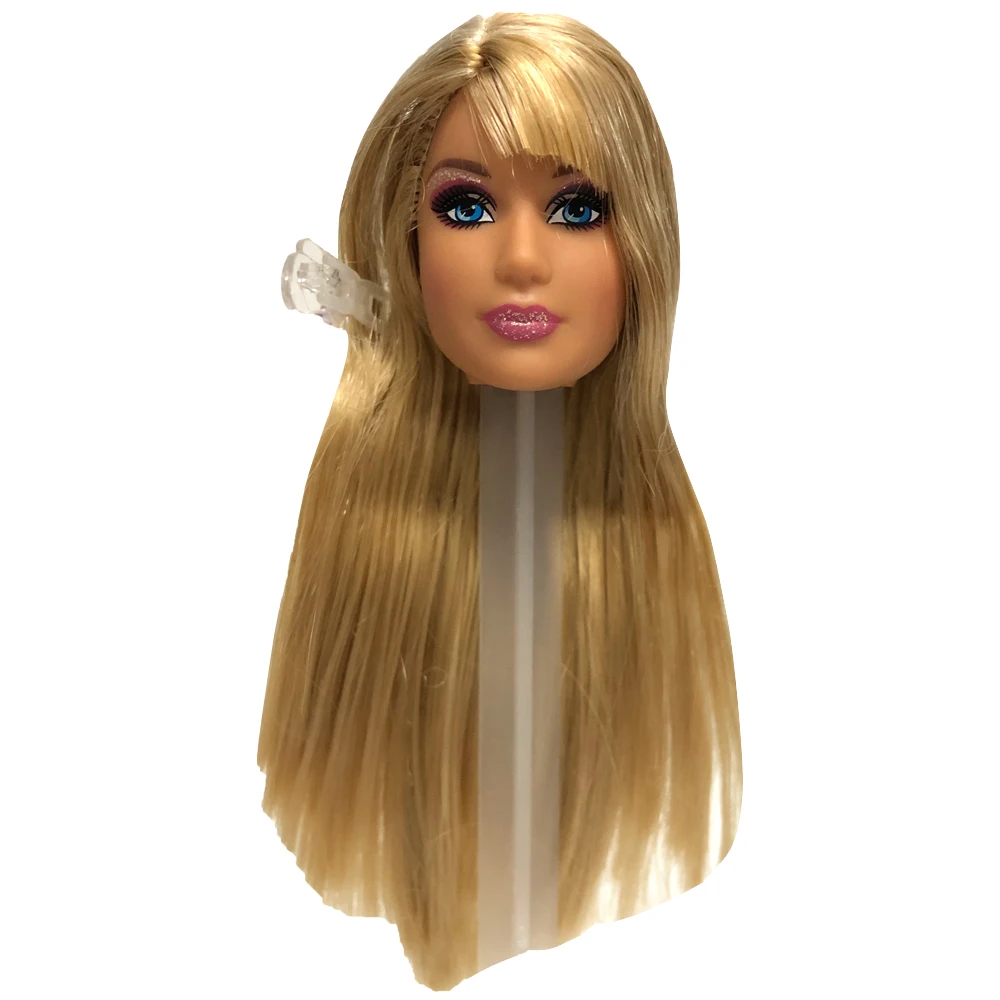 NK одна шт кукла голова с длинными волосами для 30 см кукла 1/6 кукла аксессуары Лучший DIY подарок для девочек куклы игрушки 15A 11X