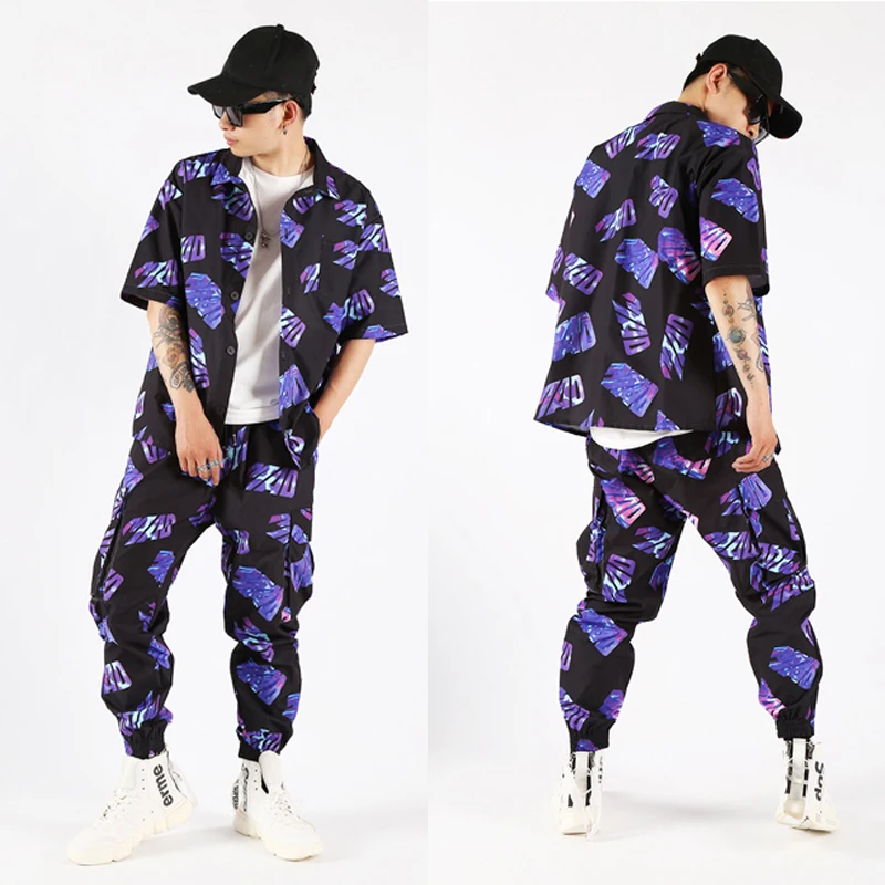 Jazz Dance Costumes For Men Hip Hop Clothing Nightclub Bar Male