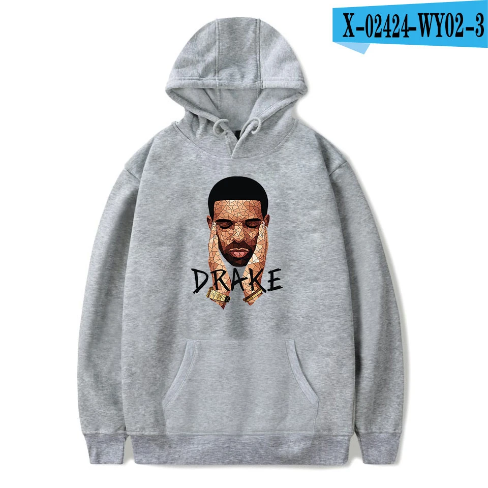 WY02-3 Drizzy Drake толстовки Толстовка idol drake модная повседневная толстовка женская хип-хоп рубашка Kanya sudadera Осенние Топы - Цвет: WY02-3